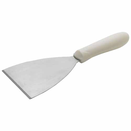 - TWP-40, Scraper with 4.88x4-Inch Blade and White Polypropylene Handle, NSF