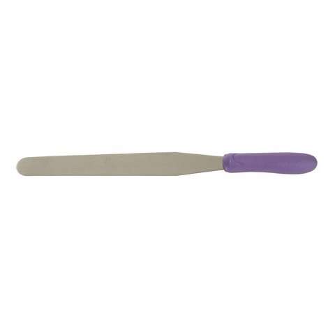 - TWPS-9P, 10x1.37-Inch Stainless Steel Blade Bakery Spatula, Purple Handle