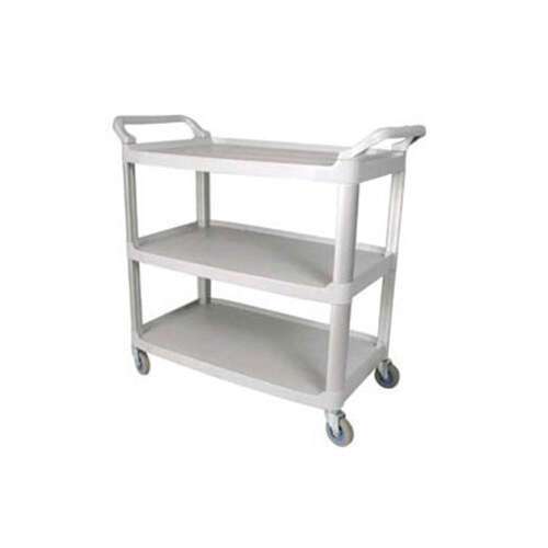 Winco UC-35G, 33.25x17x37.5-Inch Gray 3-Tier Utility Cart (Discontinued)