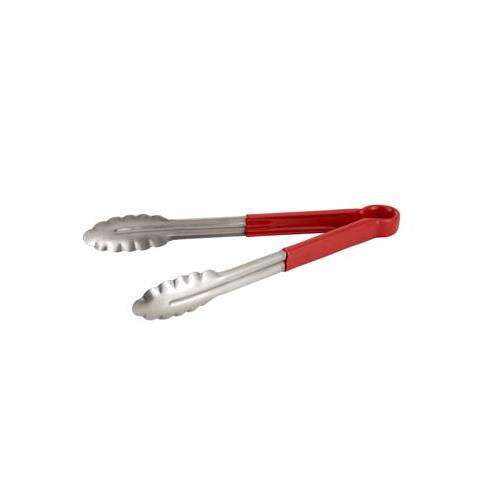 - UT-16HP-R, 16-Inch Heavy Duty Utility Tong with Red Plastic Handle