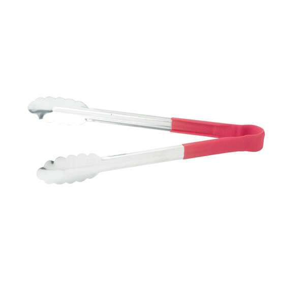 - UTPH-12R, 12-Inches Utility Tong with Polypropylene Red Handle