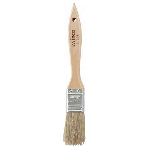 - WBR-10, 1-Inch Wide Flat Boar Bristle Pastry Brush with 4.5-Inch Wooden Handle