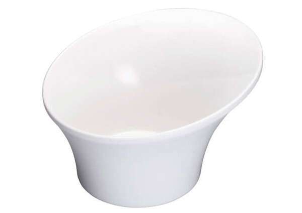 Winco WDM004-203 32 Oz 8.5-Inch Ardesia Priscila White Melamine Angeled Bowl, 24/CS (Discontinued)