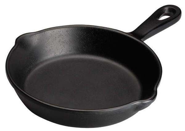 Winco WDM010-301, 6.25-Inch Dia 13 Oz Ardesia Arlo Melamine Square Mini Pan, Black, 24/CS (Discontinued)