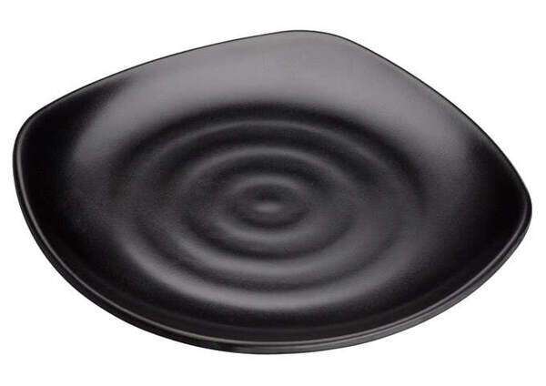 Winco WDM013-302, 9.75-Inch Dia Ardesia Rika Melamine Spiral Plate, Black, 24/CS (Discontinued)