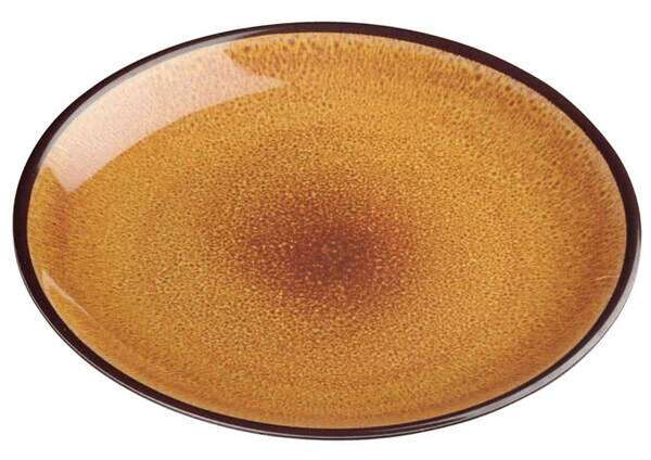 Winco WDM020-401, 9-Inch Dia Ardesia Ava Round Melamine Plate, Brown, 24/CS (Discontinued)