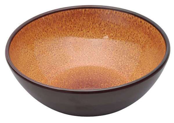 - WDM020-403, 6.12-Inch Dia 16 Oz Ardesia Ava Round Melamine Bowl, Brown, 24/CS