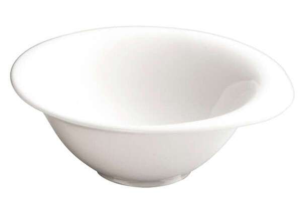 Winco WDP004-205, 4-Inch Dia 3 Oz Ardesia Ocea Porcelain Wide Rim Oval Bowl, Creamy White, 36/CS (Discontinued)