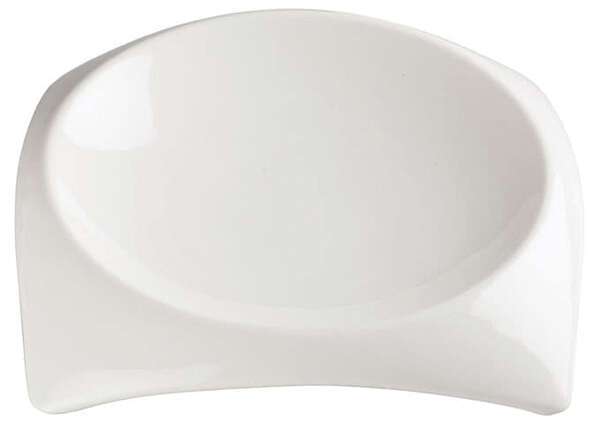 Winco WDP005-102, 6.75-Inch Dia 10 Oz Ardesia Carzola Porcelain Oval Deep Bowl, Bright White, 24/CS (Discontinued)