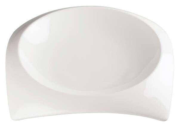 Winco WDP005-103, 8.5-Inch Dia 22 Oz Ardesia Carzola Porcelain Oval Deep Bowl, Bright White, 12/CS (Discontinued)