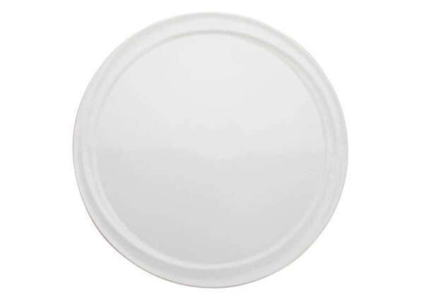Winco WDP007-101, 10-inch Dia Ardesia Mazarri Porcelain Round Platter, Bright White, 12/CS (Discontinued)