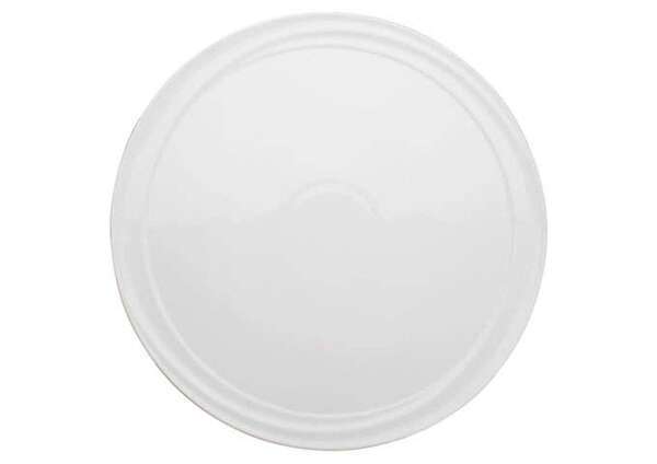 Winco WDP007-102, 11-inch Dia Ardesia Mazarri Porcelain Round Platter, Bright White, 12/CS (Discontinued)