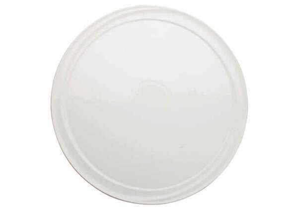 Winco WDP007-103, 12-inch Dia Ardesia Mazarri Porcelain Round Platter, Bright White, 12/CS (Discontinued)