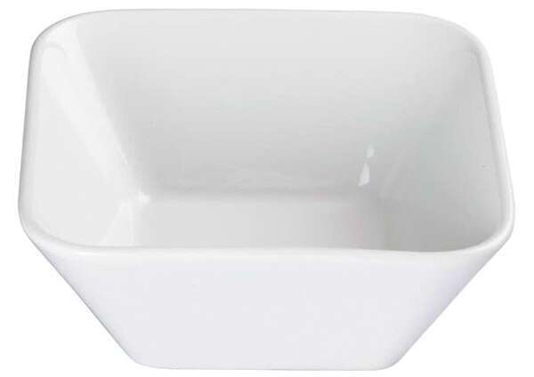 Winco WDP008-102, 6.25-Inch 20 Oz Ardesia Laurets Porcelain Square Bowl, Bright White, 24/CS (Discontinued)