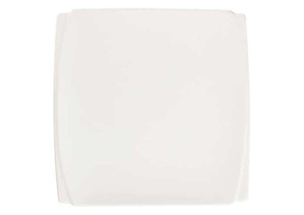 Winco WDP009-101, 7.5-Inch Ardesia Bettini Porcelain Square Bowl, Bright White, 24/CS (Discontinued)