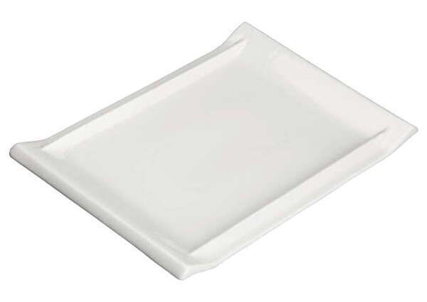 Winco WDP017-114, 15.63 x 10.63-Inch Ardesia Tallaro Porcelain Rectangular Platter, Bright White, 12/CS (Discontinued)