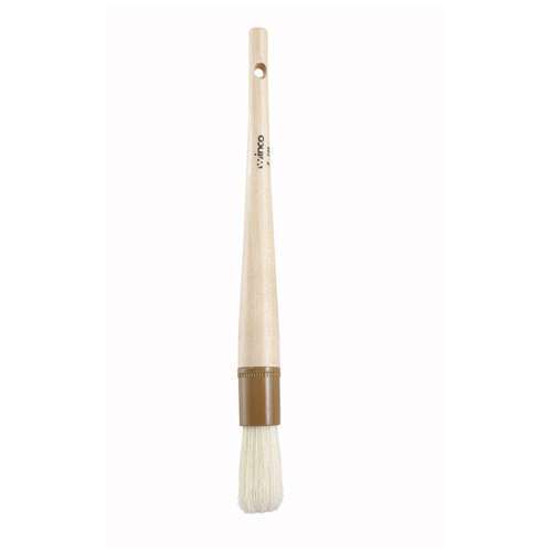 - WFB-10R, 1-Inch Diameter Round Boar Bristle Pastry Brush with 8.5-Inch Wooden Handle