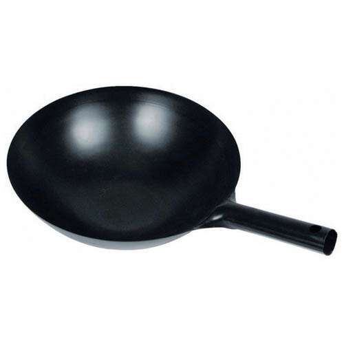 - WOK-34, 14-Inch Black Chinese Wok with Integral Handle