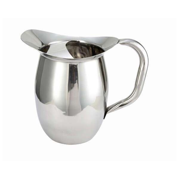 - WPB-2C, 2-Quart Stainless Steel Deluxe Bell Pitcher with Ice Catcher