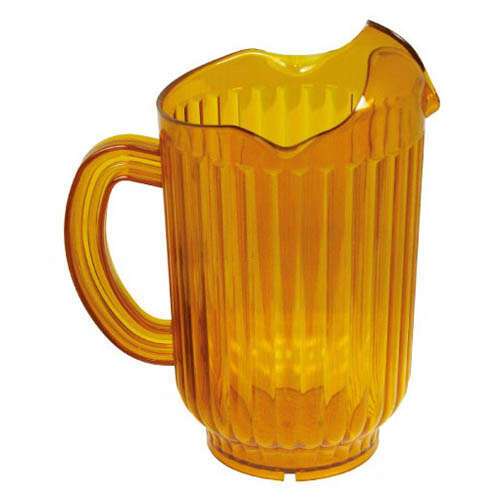 - WPCT-60A, 60-Ounce Amber Polycarbonate Pitcher with Three Spouts