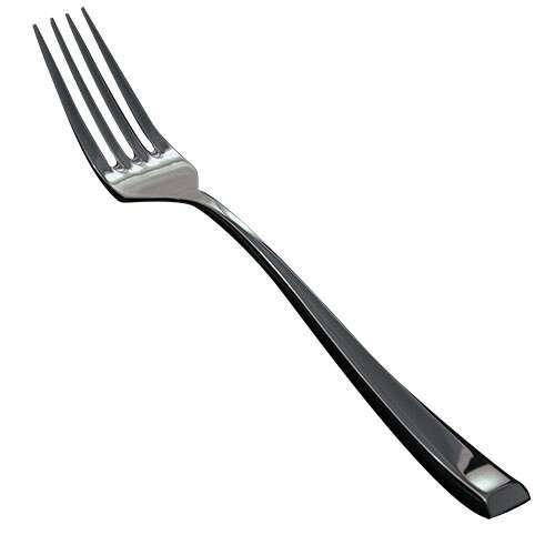 Winco Z-IS-06, Cadenza Isola Extra Heavyweight Salad Fork, 18/10 Stainless Steel, Mirror Finish, 12/CS (Discontinued)
