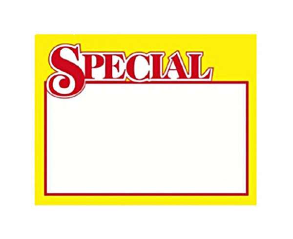 Windsor B-2, 5.5-inch x 7-inch Paper Price Sign, 100/CS