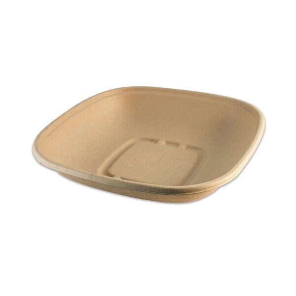 World Centric BQ-SC-24, 24 Oz Compostable Square Fiber Bowls, 400/CS