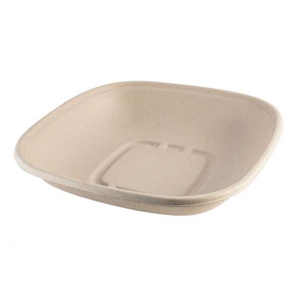 World Centric BQ-SC-32, 32 Oz Compostable Square Fiber Bowls, 400/CS