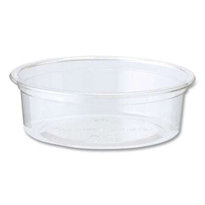 World Centric CP-CS-2SF, 2 Oz Clear Flat Portion Cups, 2000/CS