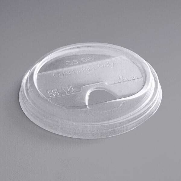 World Centric CPL-CS-12NS, PLA Strawless Sip Lids for 9-24 Oz 96mm Cups, 1000/CS