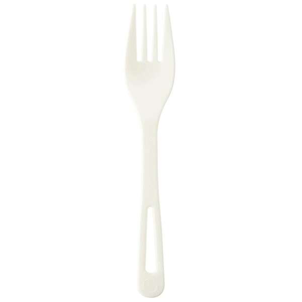 World Centric FO-PS-6, 6-inch White PLA Forks, 1000/CS