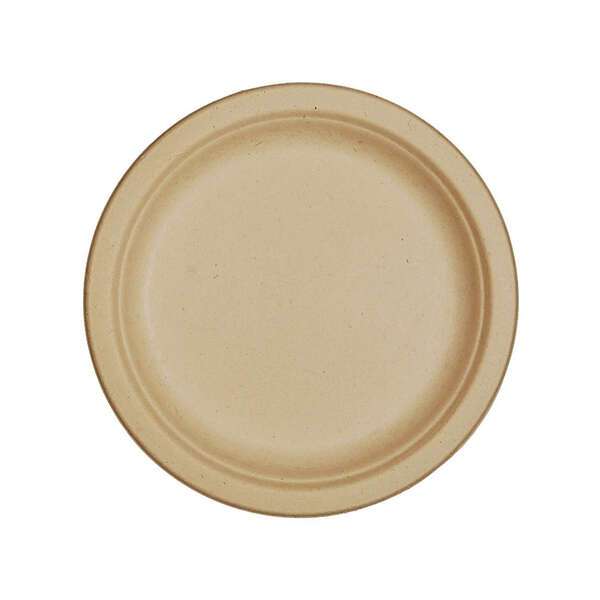 World Centric PL-SC-U6, 6-Inch Ripple Edge Fiber Plate, 1000/CS, ASTM D6400, BPI, USDA