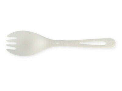 World Centric RK-PS-I, 6-inch White PLA Forks, 750/CS
