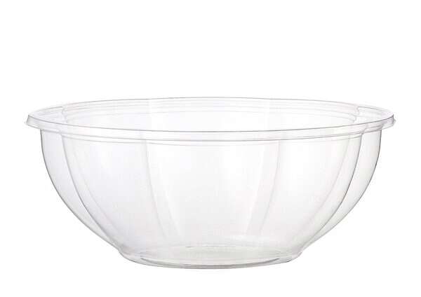 World Centric SB-CS-24, 24-Ounce Clear Ingeo Salad Bowl, 600/CS, ASTM, BPI