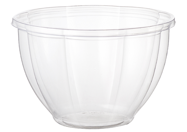 World Centric SB-CS-48, 48-Ounce Clear Ingeo Salad Bowl, 300/CS, ASTM, BPI