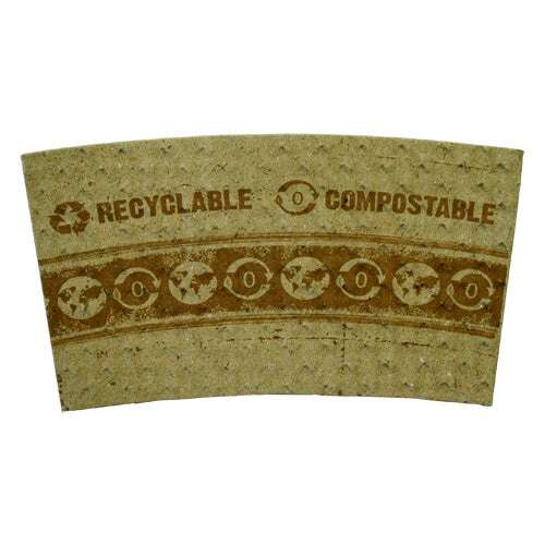 World Centric SL-PA-LG, PCW Paper Sleeves for 10-20 Oz Boxes, 1000/CS