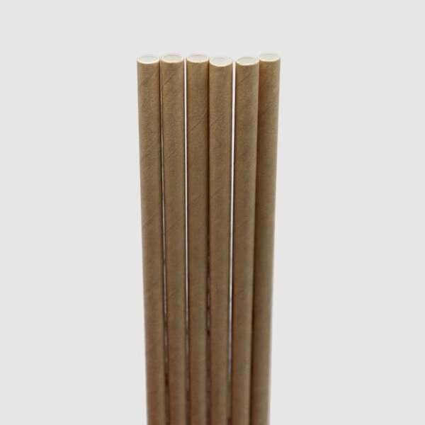 World Centric ST-PA-8-K, 8-inch Kraft Paper Straws, 6000/CS