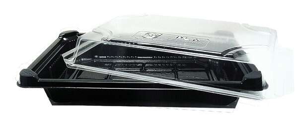 World Centric SU-CS-75, 7x5x2-Inch Ingeo Sushi Tray Set, 300/CS