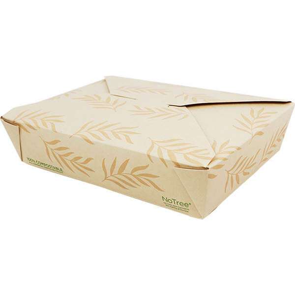 World Centric TO-NT-2, 8.5-inch NoTree Paper Take-Out Containers, 200/CS