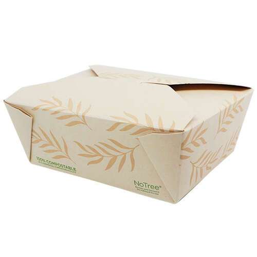World Centric TO-NT-8, 7-inch NoTree Paper Take-Out Containers, 300/CS