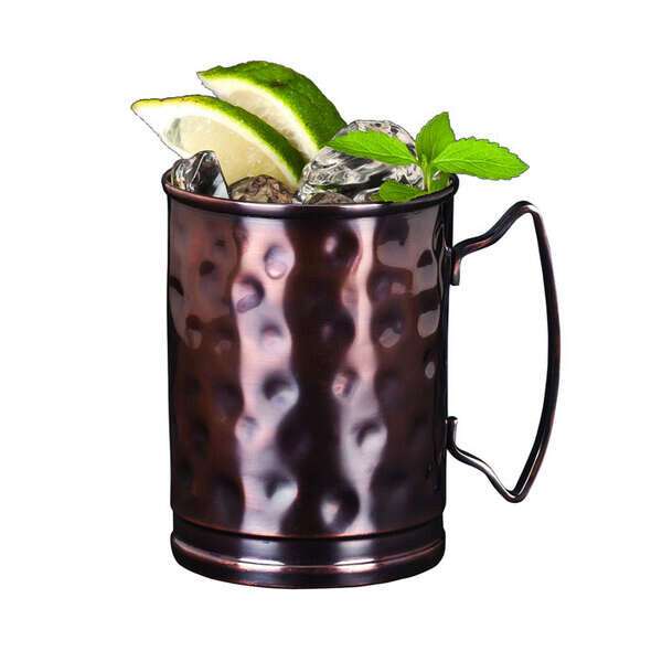 World Tableware MM-200, 14 Oz Hammer Copper Moscow Mule Mug, 12/CS
