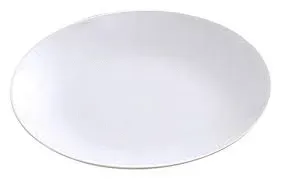 Yanco AC-16-C 16-Inch Abco Porcelain Super White Coupe Plate, 3/CS