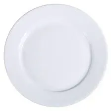 Yanco AC-27 18-Inch Abco Porcelain Wide Rim Plate, 2/CS