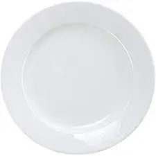 Yanco AC-6 6.25-Inch Abco Porcelain Wide Rim Plate, 36/CS
