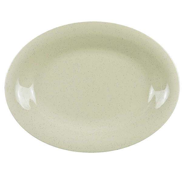 Yanco AD-209 9.5x7.25-Inch Ardis Melamine Oval Platter, 24/CS