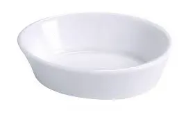 Yanco BK-005 7 Oz 5.5x3.87x1.5-Inch Bone China White Oval Baking Dish, 36/CS