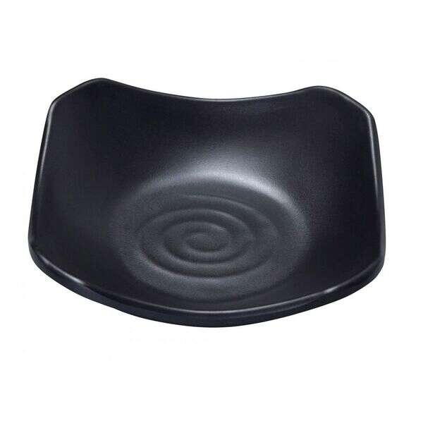 Yanco BP-0103 3.5-Inch Black Pearl Melamine Square Dish, 72/CS