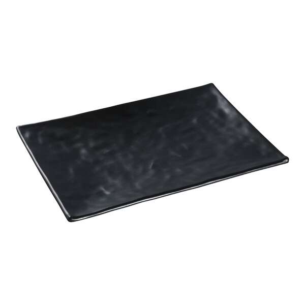Yanco BP-2014 14x9-Inch Black Pearl Melamine Rectangular Display Plate, DZ