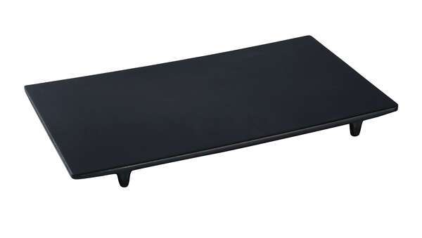 Yanco BP-5009 9x5.5x1-Inch Black Pearl Melamine Rectangular Display Plate, DZ