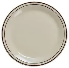 Yanco BR-5 5.25-Inch Porcelain Speckled Plate, 36/CS